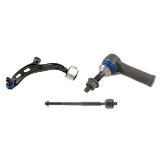 Mevotech® - Supreme™ Front Driver Side Lower Control Arm with Ball Joint and Tie Rod End Kit