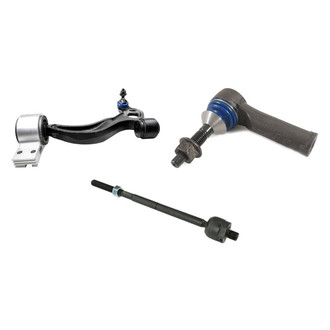 Mevotech® - Supreme™ Front Driver Side Lower Control Arm with Ball Joint and Tie Rod End Kit