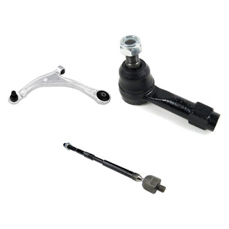 Mevotech® - Supreme™ Front Driver Side Lower Control Arm with Ball Joint and Tie Rod End Kit