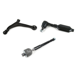 Mevotech® - Supreme™ Front Driver Side Lower Control Arm with Ball Joint and Tie Rod End Kit