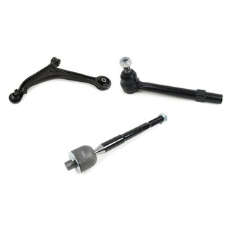 Mevotech® - Supreme™ Front Driver Side Lower Control Arm with Ball Joint and Tie Rod End Kit