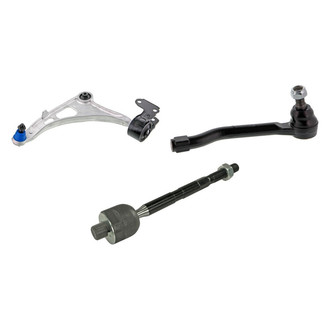 Mevotech® - Supreme™ Front Driver Side Lower Control Arm with Ball Joint and Tie Rod End Kit
