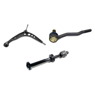 Mevotech® - Supreme™ Front Driver Side Lower Control Arm with Ball Joint and Tie Rod End Kit