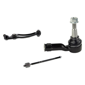 Mevotech® - Supreme™ Front Driver Side Lower Control Arm with Ball Joint and Tie Rod End Kit