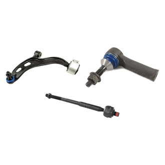 Mevotech® - Supreme™ Front Driver Side Lower Control Arm with Ball Joint and Tie Rod End Kit