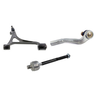 Mevotech® - Supreme™ Front Driver Side Lower Control Arm with Ball Joint and Tie Rod End Kit