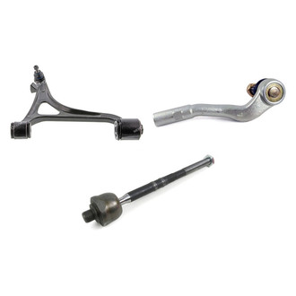 Mevotech® - Supreme™ Front Driver Side Lower Control Arm with Ball Joint and Tie Rod End Kit