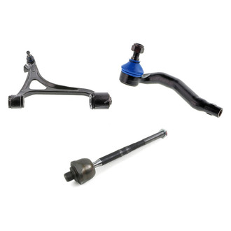Mevotech® - Supreme™ Front Driver Side Lower Control Arm with Ball Joint and Tie Rod End Kit