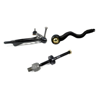Mevotech® - Supreme™ Front Driver Side Lower Control Arm with Ball Joint and Tie Rod End Kit