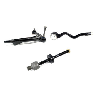 Mevotech® - Supreme™ Front Driver Side Lower Control Arm with Ball Joint and Tie Rod End Kit