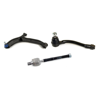 Mevotech® - Supreme™ Front Driver Side Lower Control Arm with Ball Joint and Tie Rod End Kit