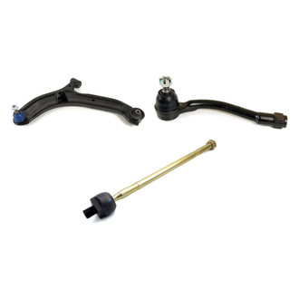 Mevotech® - Supreme™ Front Driver Side Lower Control Arm with Ball Joint and Tie Rod End Kit