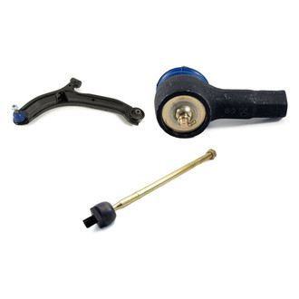 Mevotech® - Supreme™ Front Driver Side Lower Control Arm with Ball Joint and Tie Rod End Kit