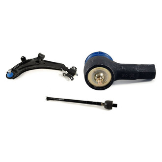 Mevotech® - Supreme™ Front Driver Side Lower Control Arm with Ball Joint and Tie Rod End Kit