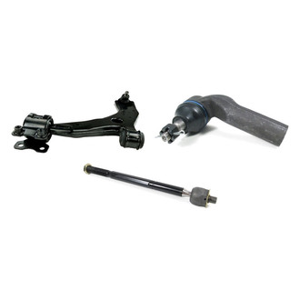 Mevotech® - Supreme™ Front Driver Side Lower Control Arm with Ball Joint and Tie Rod End Kit