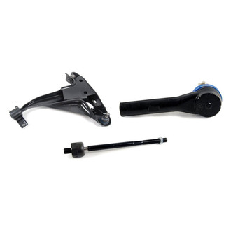 Mevotech® - Supreme™ Front Driver Side Lower Control Arm with Ball Joint and Tie Rod End Kit