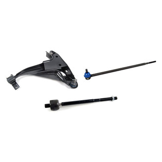 Mevotech® - Supreme™ Front Driver Side Lower Control Arm with Ball Joint and Tie Rod End Kit
