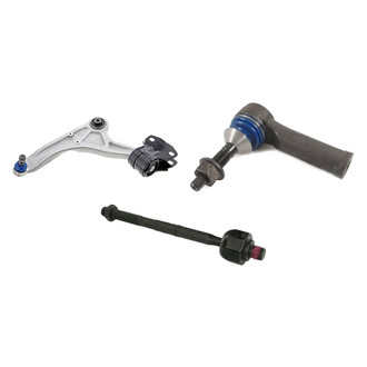 Mevotech® - Supreme™ Front Driver Side Lower Control Arm with Ball Joint and Tie Rod End Kit