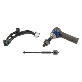 Mevotech® - Supreme™ Front Driver Side Lower Control Arm with Ball Joint and Tie Rod End Kit