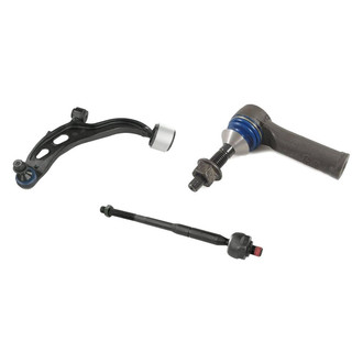 Mevotech® - Supreme™ Front Driver Side Lower Control Arm with Ball Joint and Tie Rod End Kit