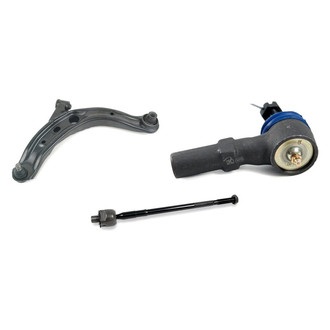 Mevotech® - Supreme™ Front Driver Side Lower Control Arm with Ball Joint and Tie Rod End Kit