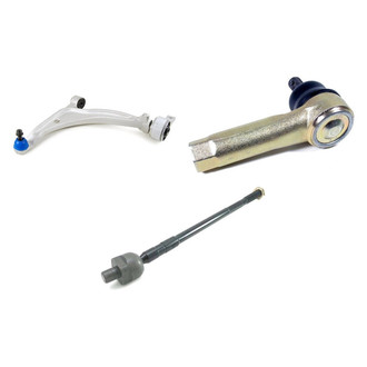 Mevotech® - Supreme™ Front Driver Side Lower Control Arm with Ball Joint and Tie Rod End Kit