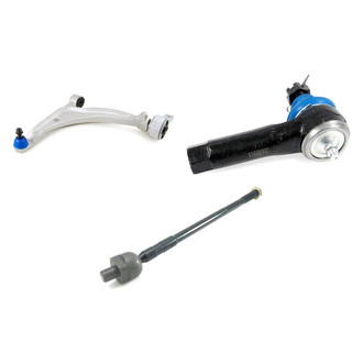 Mevotech® - Supreme™ Front Driver Side Lower Control Arm with Ball Joint and Tie Rod End Kit