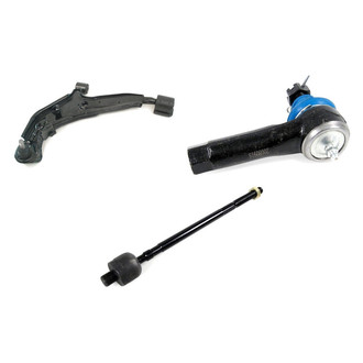 Mevotech® - Supreme™ Front Driver Side Lower Control Arm with Ball Joint and Tie Rod End Kit