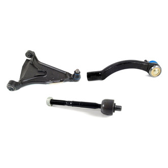 Mevotech® - Supreme™ Front Driver Side Lower Control Arm with Ball Joint and Tie Rod End Kit