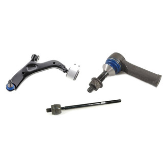 Mevotech® - Supreme™ Front Driver Side Lower Control Arm with Ball Joint and Tie Rod End Kit