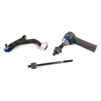 Mevotech® - Supreme™ Front Driver Side Lower Control Arm with Ball Joint and Tie Rod End Kit