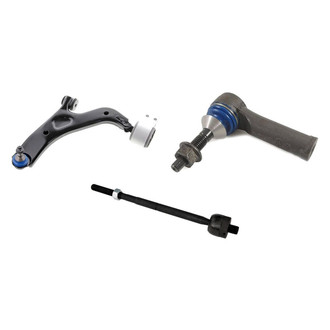 Mevotech® - Supreme™ Front Driver Side Lower Control Arm with Ball Joint and Tie Rod End Kit
