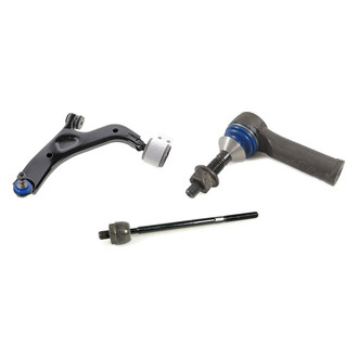 Mevotech® - Supreme™ Front Driver Side Lower Control Arm with Ball Joint and Tie Rod End Kit