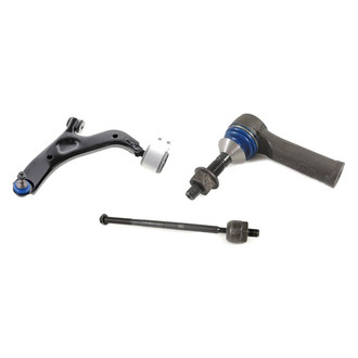 Mevotech® - Supreme™ Front Driver Side Lower Control Arm with Ball Joint and Tie Rod End Kit