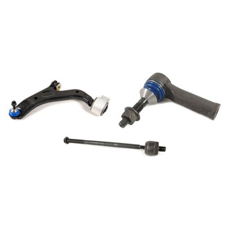 Mevotech® - Supreme™ Front Driver Side Lower Control Arm with Ball Joint and Tie Rod End Kit