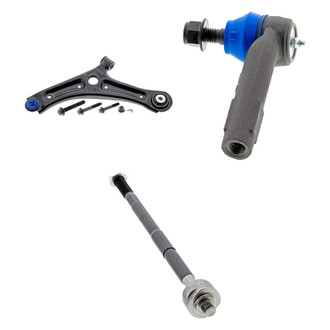 Mevotech® - Supreme™ Front Driver Side Lower Control Arm with Ball Joint and Tie Rod End Kit