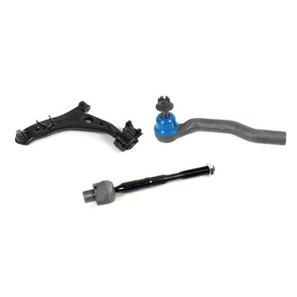 Mevotech® - Supreme™ Front Driver Side Lower Control Arm with Ball Joint and Tie Rod End Kit