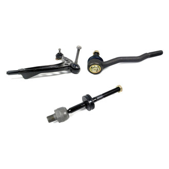 Mevotech® - Supreme™ Front Driver Side Lower Control Arm with Ball Joint and Tie Rod End Kit