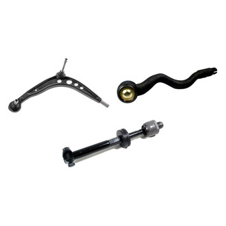 Mevotech® - Supreme™ Front Driver Side Lower Control Arm with Ball Joint and Tie Rod End Kit