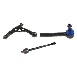 Mevotech® - Supreme™ Front Driver Side Lower Control Arm with Ball Joint and Tie Rod End Kit