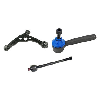Mevotech® - Supreme™ Front Driver Side Lower Control Arm with Ball Joint and Tie Rod End Kit