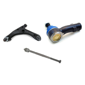 Mevotech® - Supreme™ Front Driver Side Lower Control Arm with Ball Joint and Tie Rod End Kit