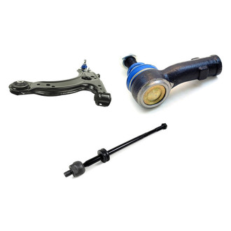 Mevotech® - Supreme™ Front Driver Side Lower Control Arm with Ball Joint and Tie Rod End Kit