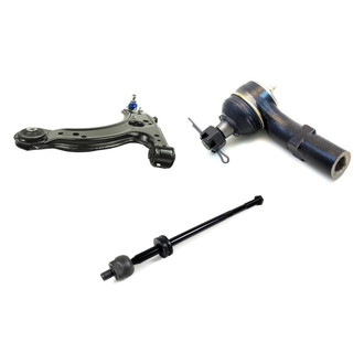 Mevotech® - Supreme™ Front Driver Side Lower Control Arm with Ball Joint and Tie Rod End Kit