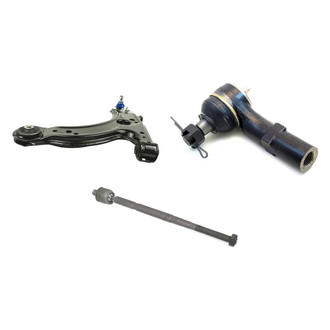Mevotech® - Supreme™ Front Driver Side Lower Control Arm with Ball Joint and Tie Rod End Kit