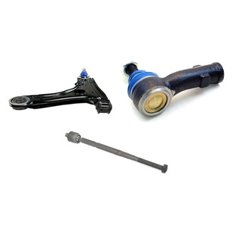 Mevotech® - Supreme™ Front Driver Side Lower Control Arm with Ball Joint and Tie Rod End Kit