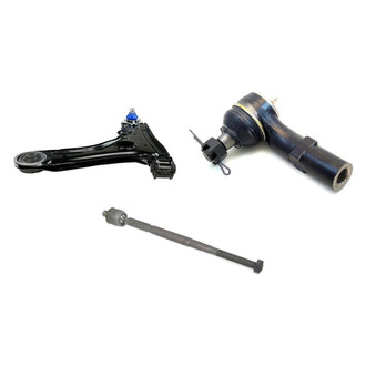 Mevotech® - Supreme™ Front Driver Side Lower Control Arm with Ball Joint and Tie Rod End Kit