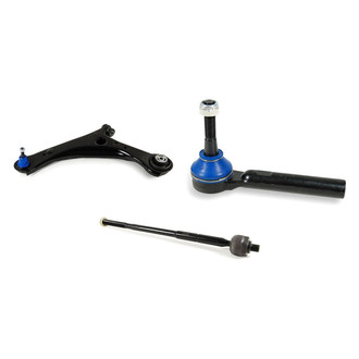 Mevotech® - Supreme™ Front Driver Side Lower Control Arm with Ball Joint and Tie Rod End Kit