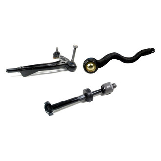 Mevotech® - Supreme™ Front Driver Side Lower Control Arm with Ball Joint and Tie Rod End Kit