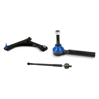 Mevotech® - Supreme™ Front Driver Side Lower Control Arm with Ball Joint and Tie Rod End Kit